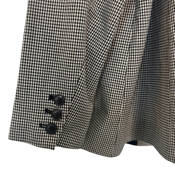 Lane Bryant Black White Check Perfect Drape One-Button Blazer size 22 NEW Tags - Picture 11 of 15